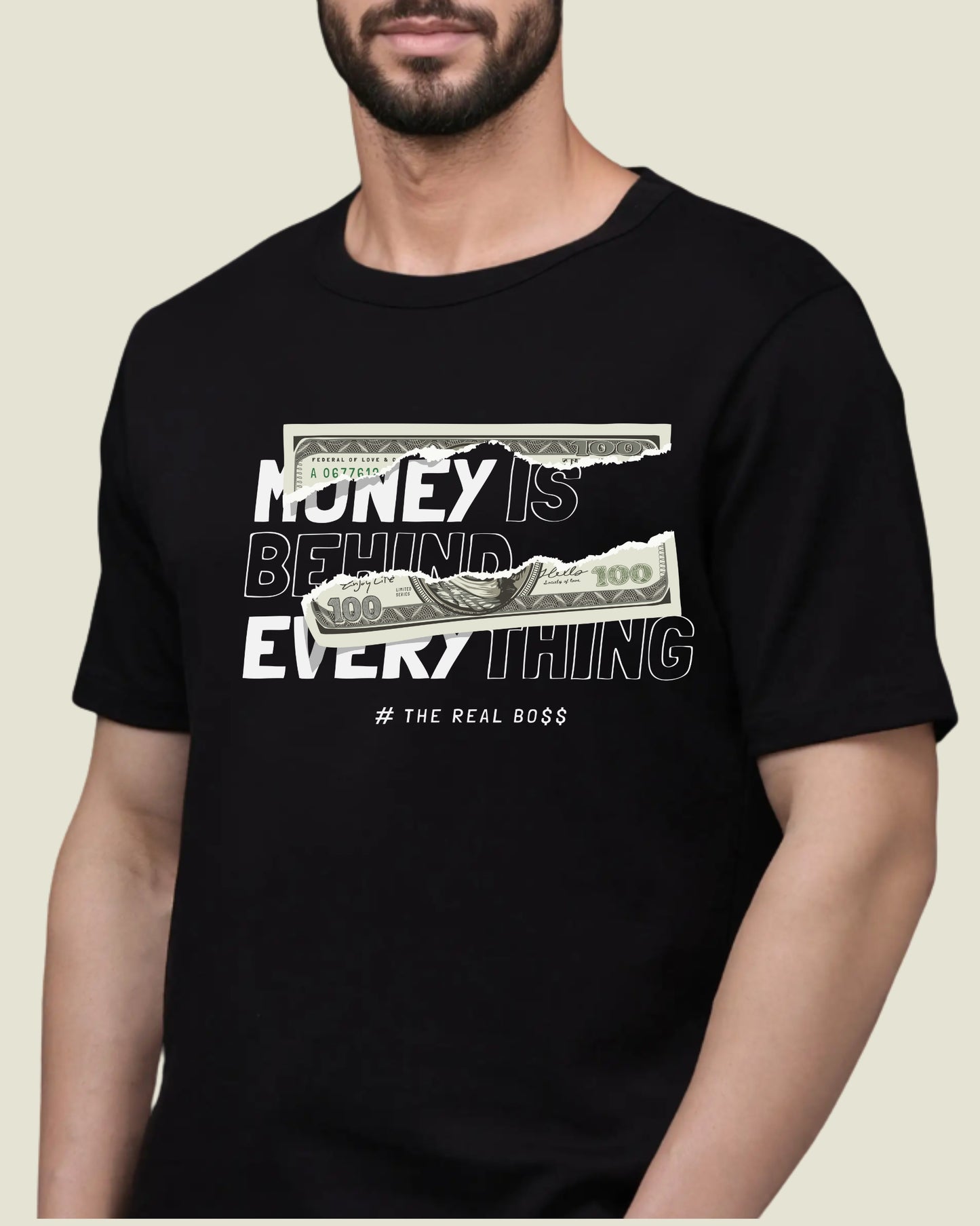 Money Is Behind Everything / Regular Fit T-shirt